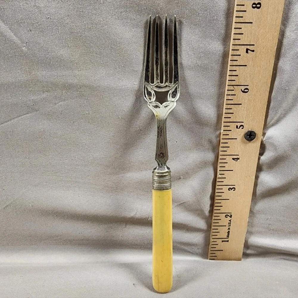 Antique Bone Handle Fork Great Shape No Cracks